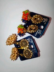 Designer Jhumka Earrings for Navratri Special