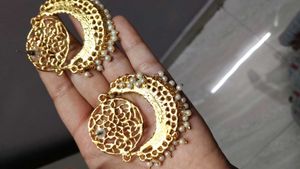 Exquisite Gold Jhumka Earrings
