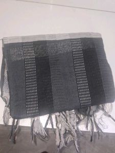 Striped black dupatta