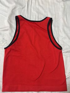 Red Sleeveless Tank Top