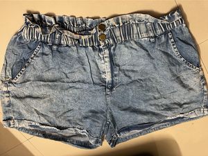 Cute Denim Paperbag Shorts
