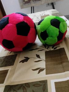 Plush Soccer Balls - Set of 2 (handmade)