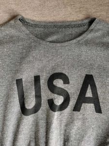 Grey Crop Top
