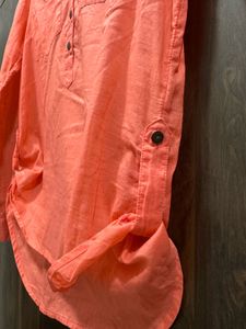 VERO MODA Coral Soft Cotton Tunic Top