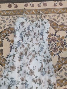 white floral dress