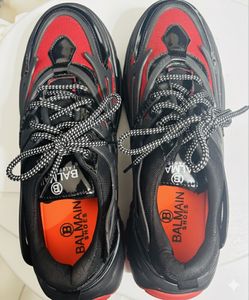 Balmain Red &amp; Black Sneakers