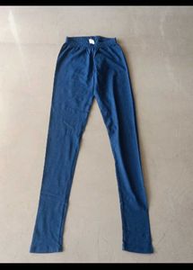 Cozy Ribbed Navy Blue Leggings