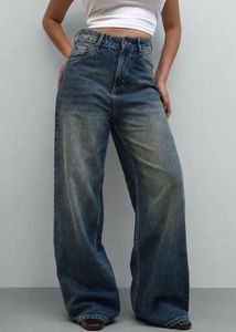 Retro Wide Leg Denim Jeans