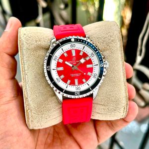 Breitling Chronometer Red Dive Watch
