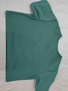 Uniqlo Boxy Green Top