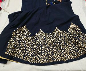 Full Flare Ethnic Gown For Indian Look