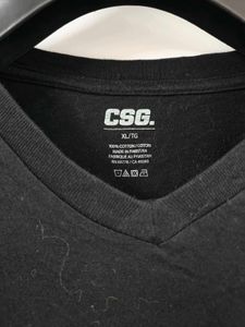 Men's Black V-Neck T-Shirt