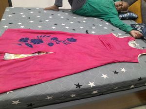 Pink Floral Kurta