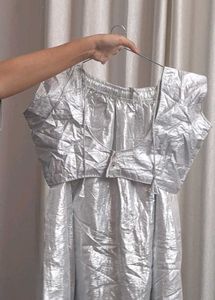 Stunning Silver Blouse
