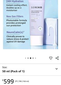 SEREKO SUNSCREEN SPF 50 Creme Gel