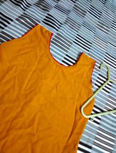 🫶Yellow Sleeveless Kurta🫶