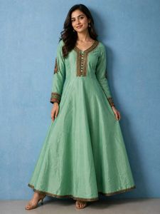 Elegant Sea Green  Gown