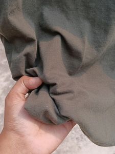 Olive Green Turtleneck Long Sleeve Top