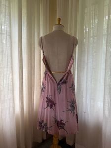 Floral tie detail dress
