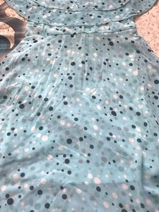 Cute Blue Polka Dot Dress