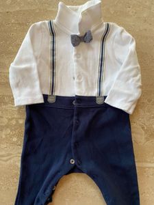 Adorable Baby Boy Bowtie Romper
