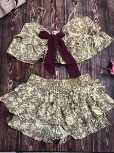 Co ord ruffle top n skort set