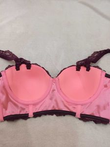 hunkemoller lace Bra - Burgundy