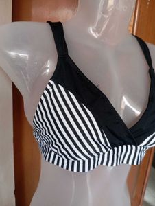 Stylish Striped Bikini Top
