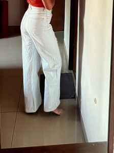 Wide Leg H&amp;M Jeans  (Light Blue)