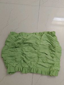 Cute Ruched Tube Top with Bows