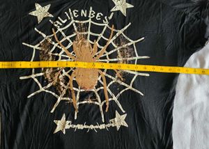 Halloween Spiderweb Print T-Shirt