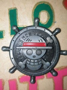 One Piece Jolly Roger Metal Pendant