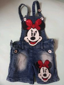 Adorable Minnie Mouse Denim Overalls for Kids