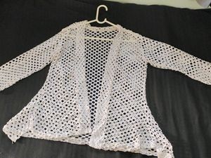 White Net Beautiful Shrug