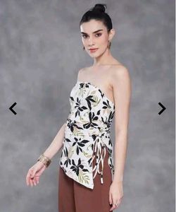 Floral Print Bandeau Top