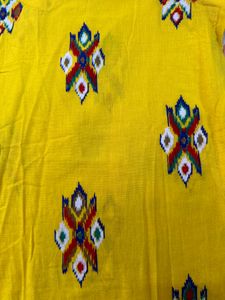 Printed Yellow Suit Along With Dupatta