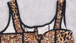 Leopard Print Corset Top