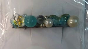 🌊✨Ocean-Inspired Beaded Hair Clip with Pearls ✨