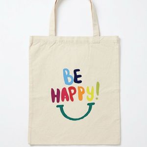 Happy Canvas Tote Bag