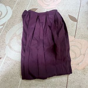 Purple Pleated Sleeveless Top