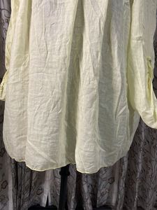 Pale Yellow Off-Shoulder Top
