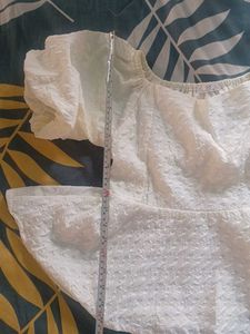Elegant Textured White Blouse