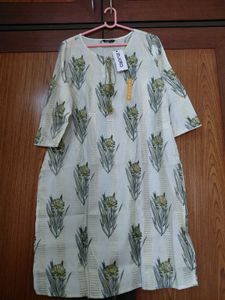 Elegant Floral Print Kurta