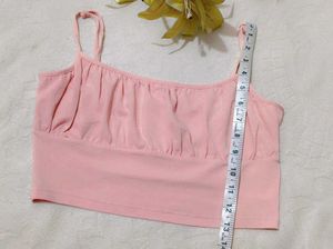 Pink Ruched Tank Top