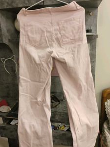 Light Pink Wide Leg Jeans