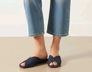 Denim Blue Flats