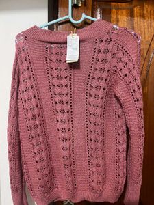 Chic Rose Knit Sweater