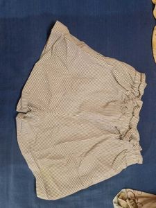 Striped Tie-Waist Shorts