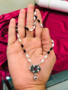 92.5 Original Silver Mangalsutra (wt:-14.700g)