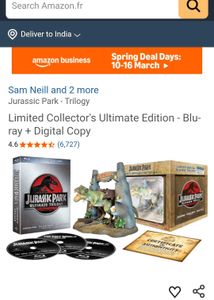 French Jurassic Park Trilogy Blu-Ray Collec
